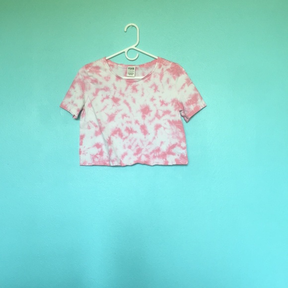 Secret | Tops | Pink Tie Dye Crop Top 